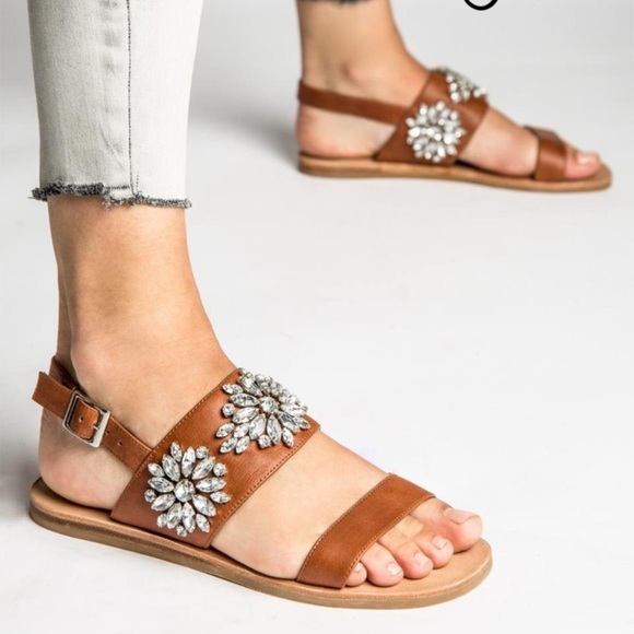 Jeffrey Campbell Dola Jeweled Leather Sandals size 9 - Picture 10 of 10